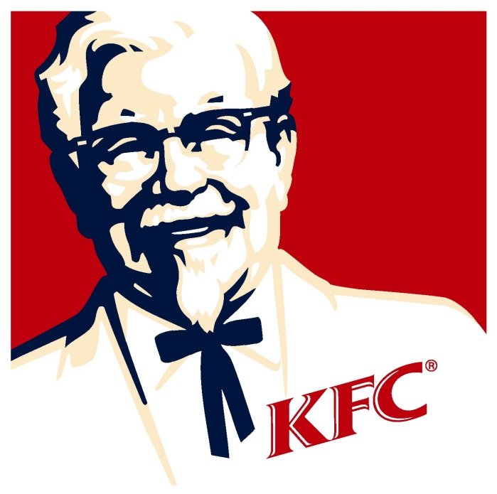 This is the logo for KFC the design of this is a picture of the creator and...